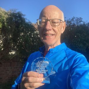 Mike Campbell with medal